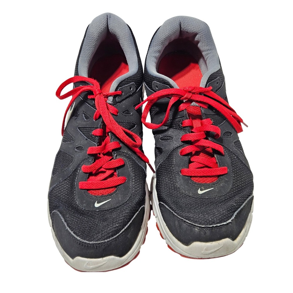Nike Revolution 2 Shoes Mens Black Red Running Sneakers Size 15